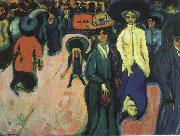 Ernst Ludwig Kirchner Street, Dresden USA oil painting artist